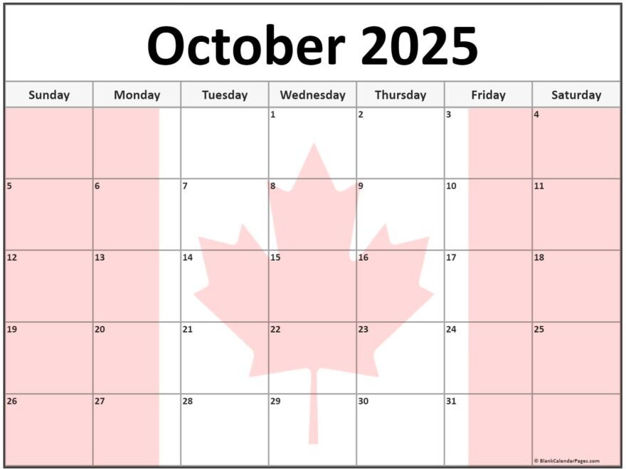 Collection Of October 2025 Photo Calendars With Image Filters