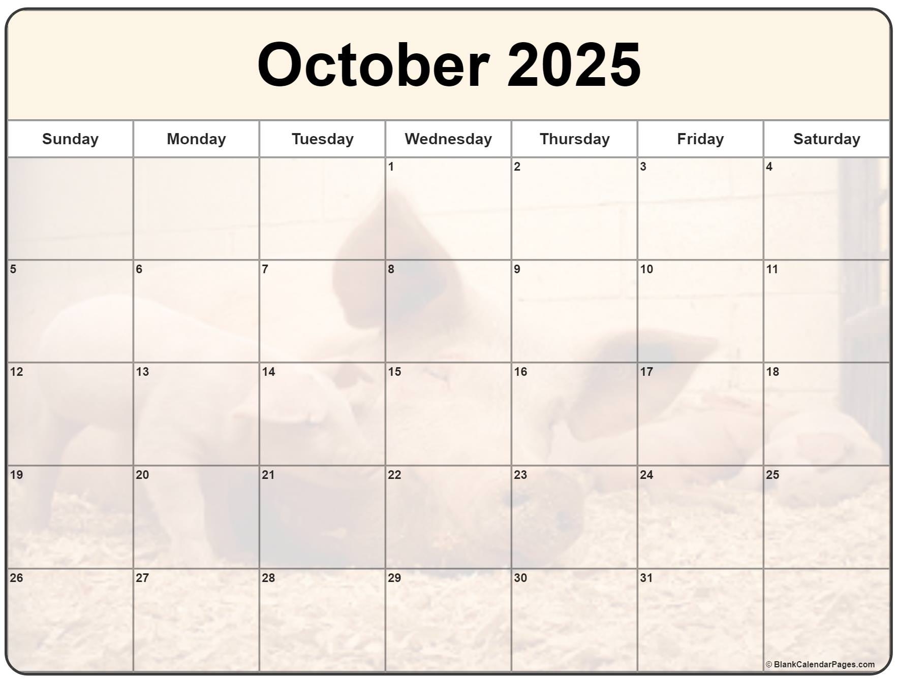 Cute Calendars October 2025