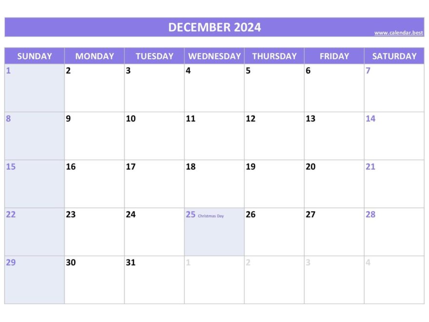 December 2024 Calendar Calendar best