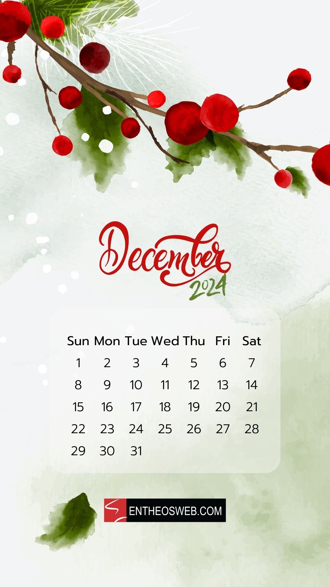 2025 December Airf Wallpaper Calendars