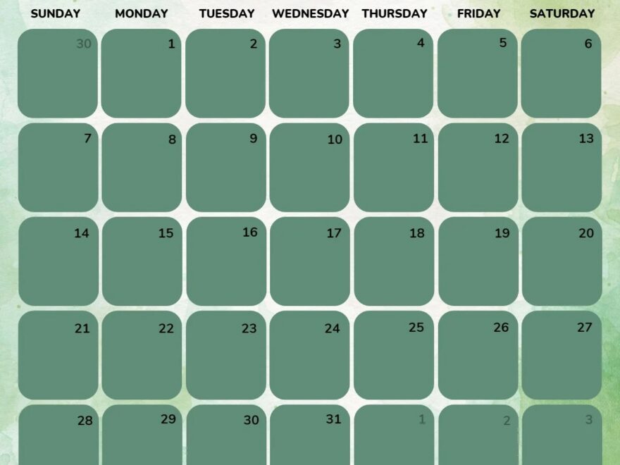 December 2025 Calendar 52 Free PDF Printables