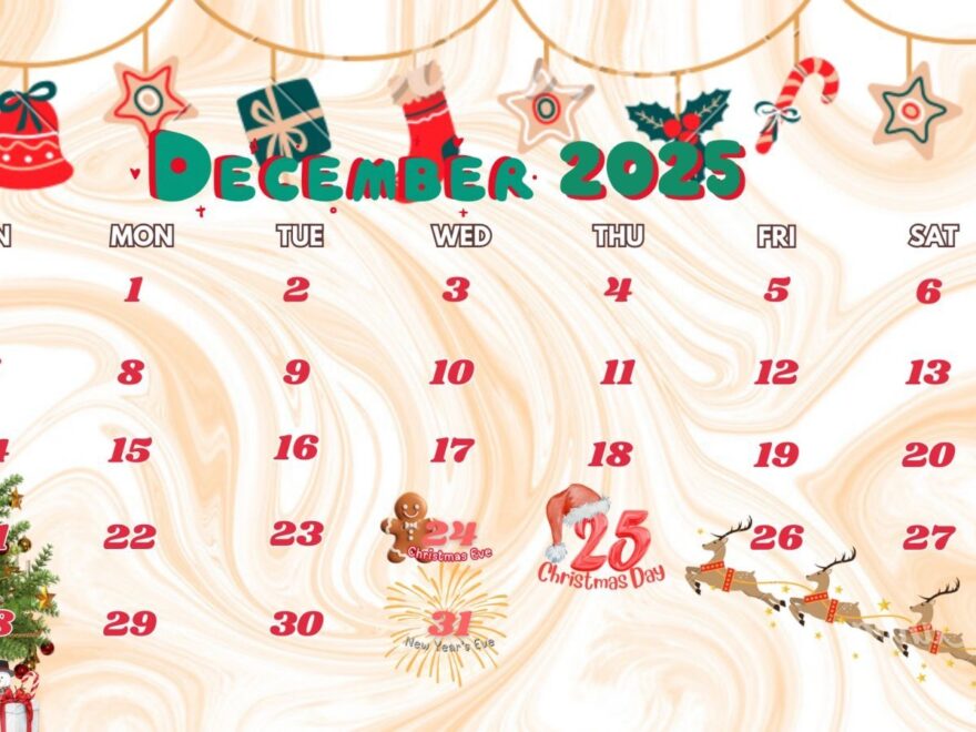 DECEMBER 2025 CALENDAR FOR DESKTOP OR PRINTING By Jarlborolights Raket PH