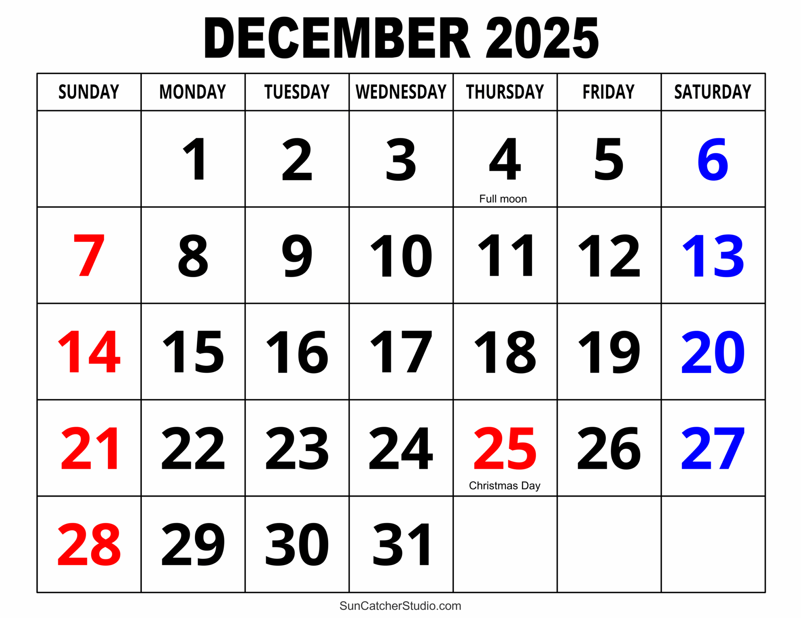 November And December 2025 Calendar
