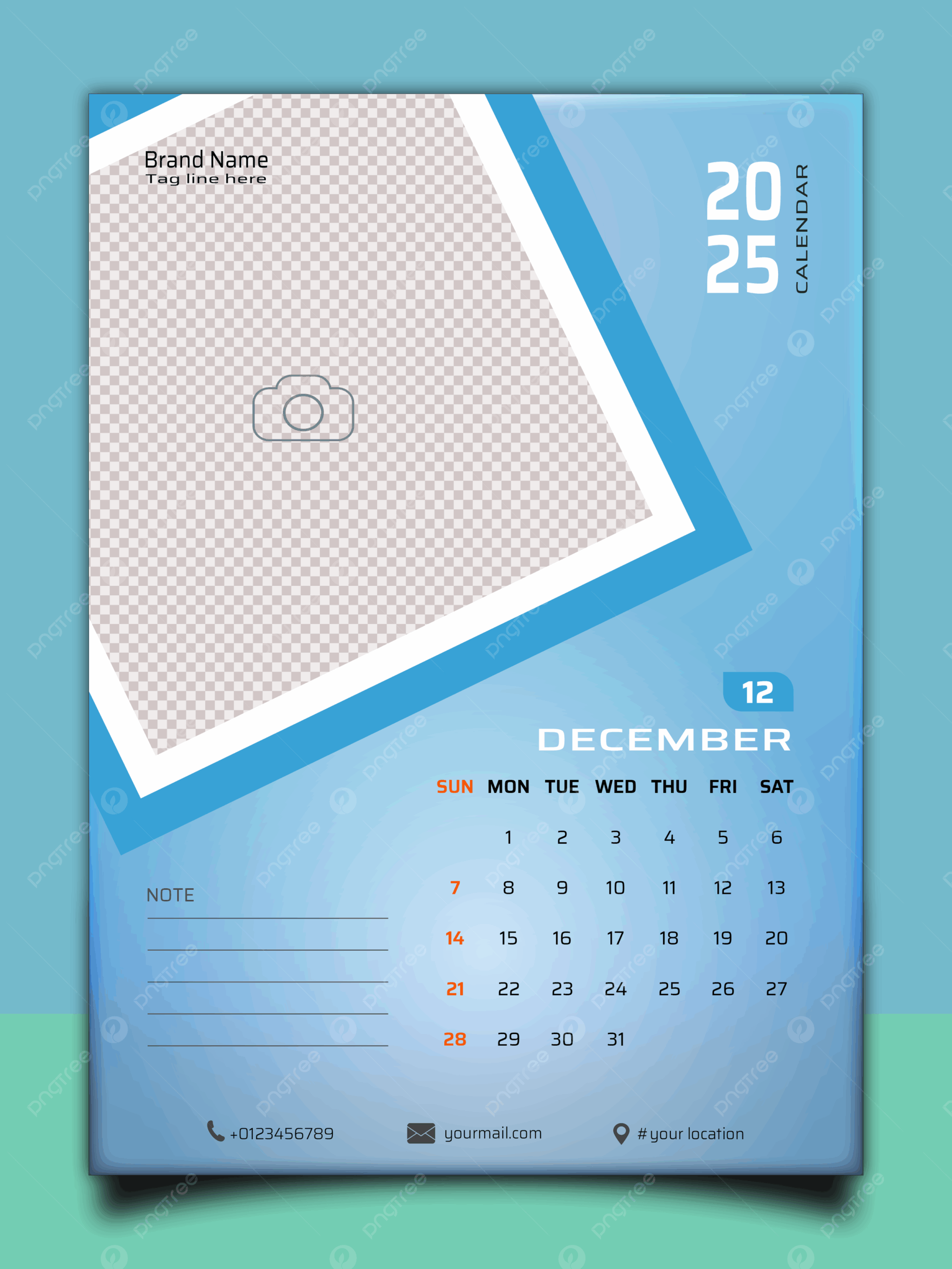 December 2025 Calendar Page