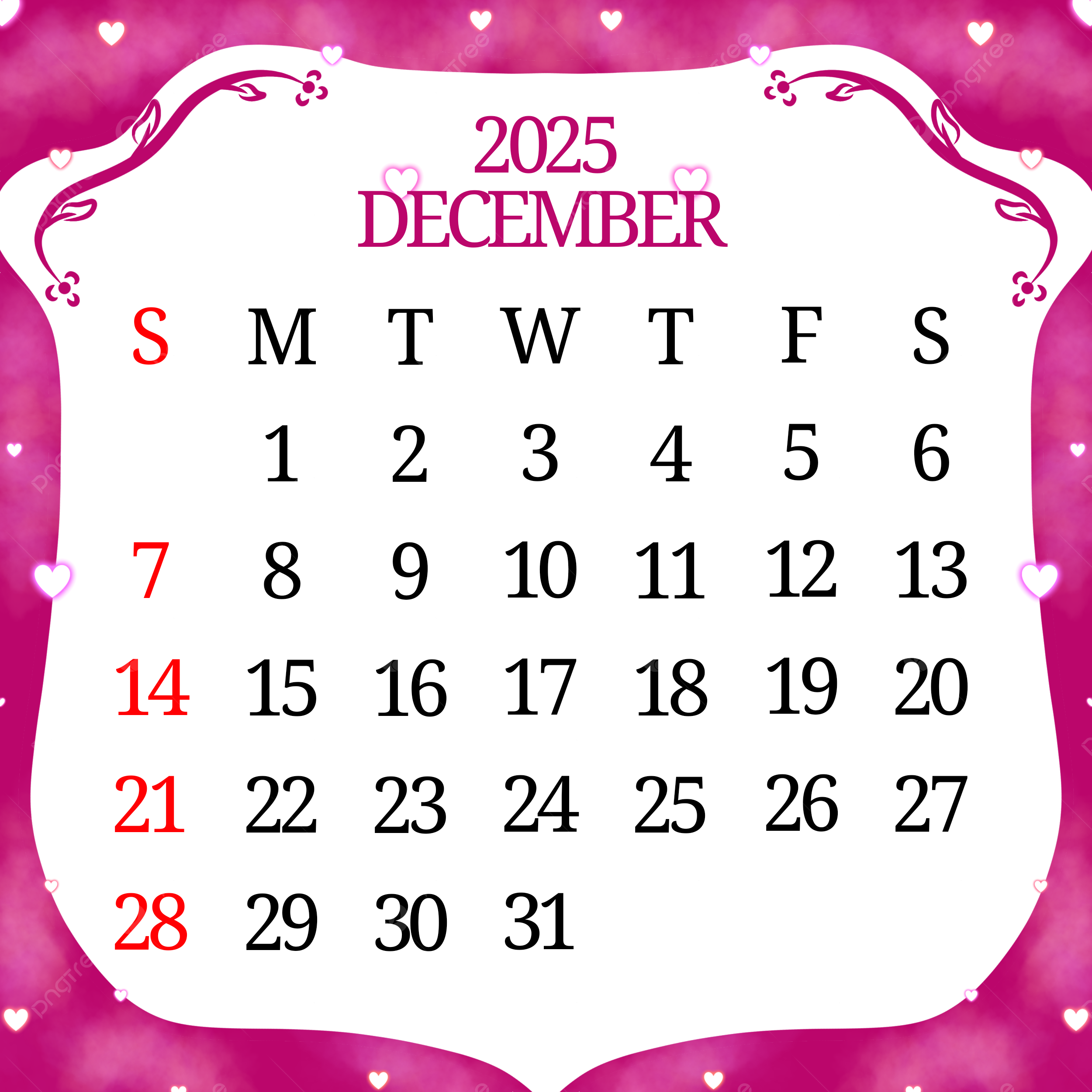December 2025 Wallpaper Calendars