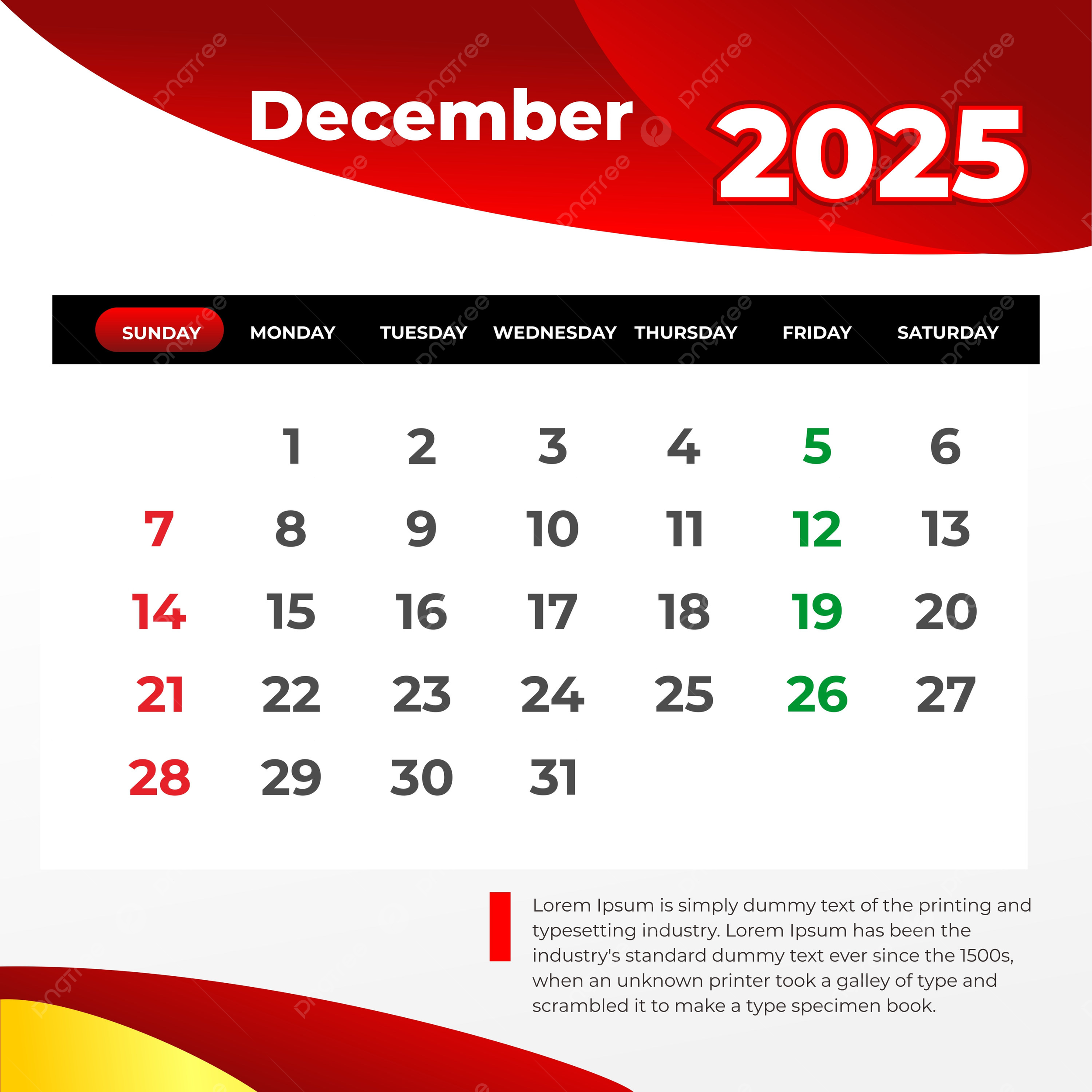 December 2025 Desk Calendar Vector Template Download On Pngtree
