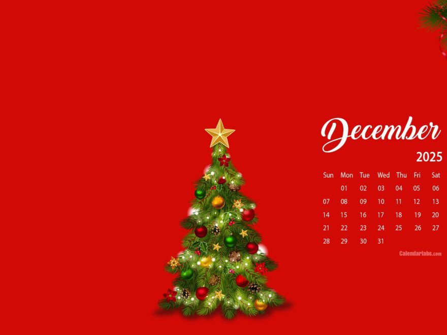 December 2025 Desktop Wallpaper Calendar CalendarLabs