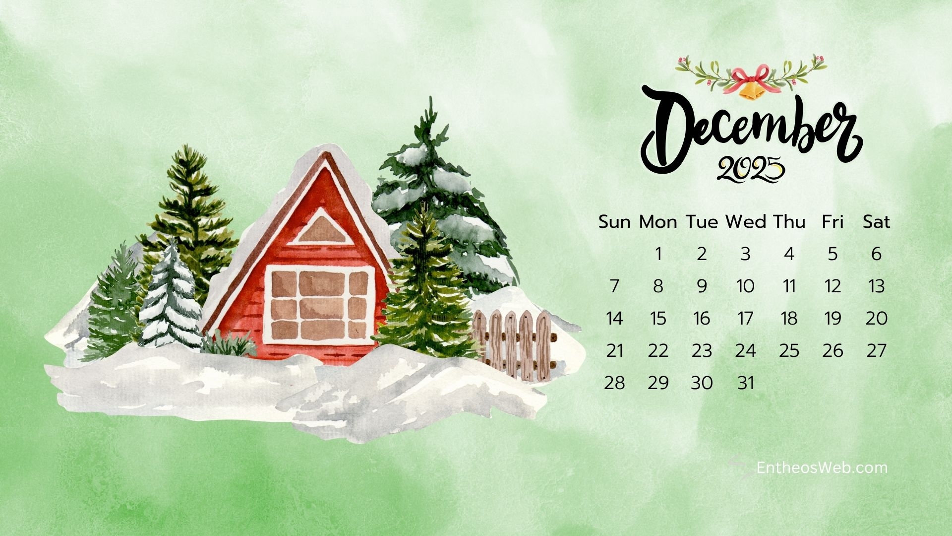 December 2025 Desktop Wallpaper EntheosWeb
