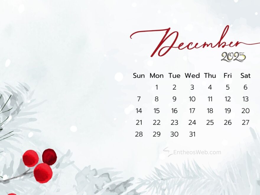 December 2025 Desktop Wallpaper EntheosWeb