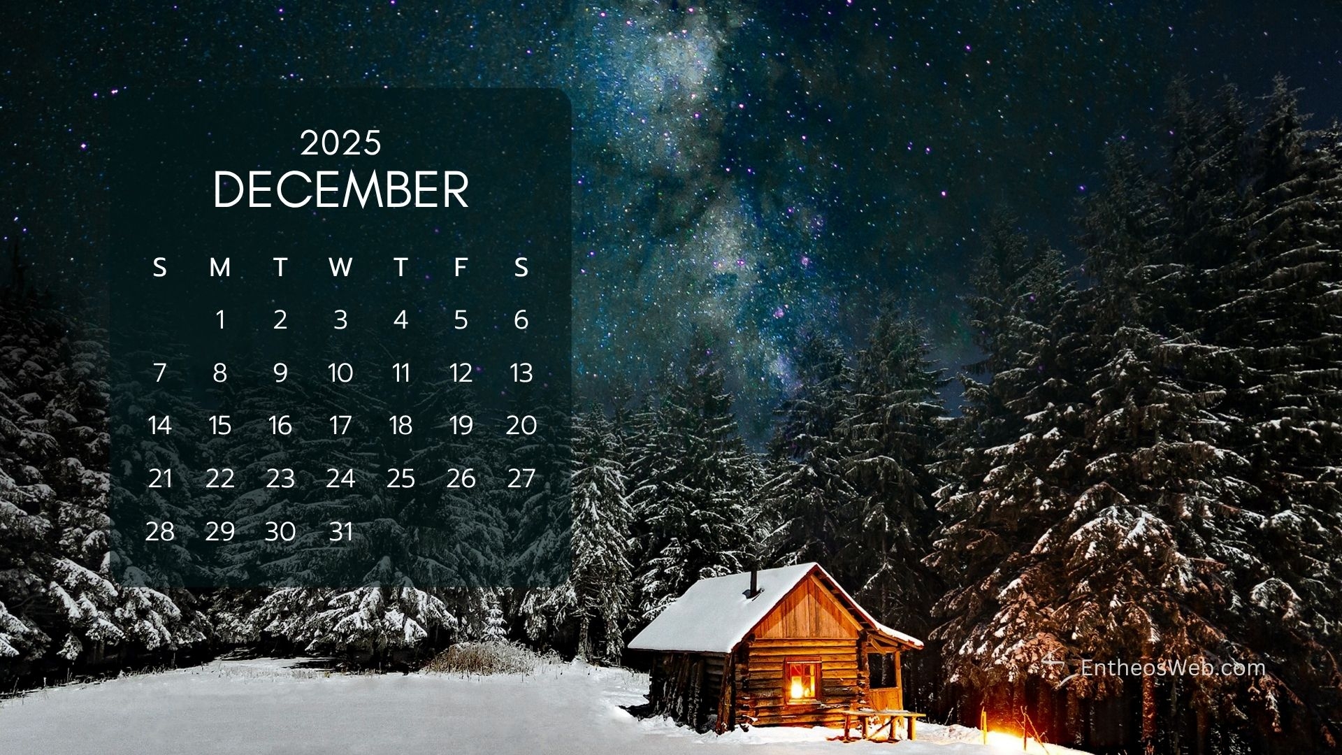 December 2025 Desktop Wallpaper EntheosWeb