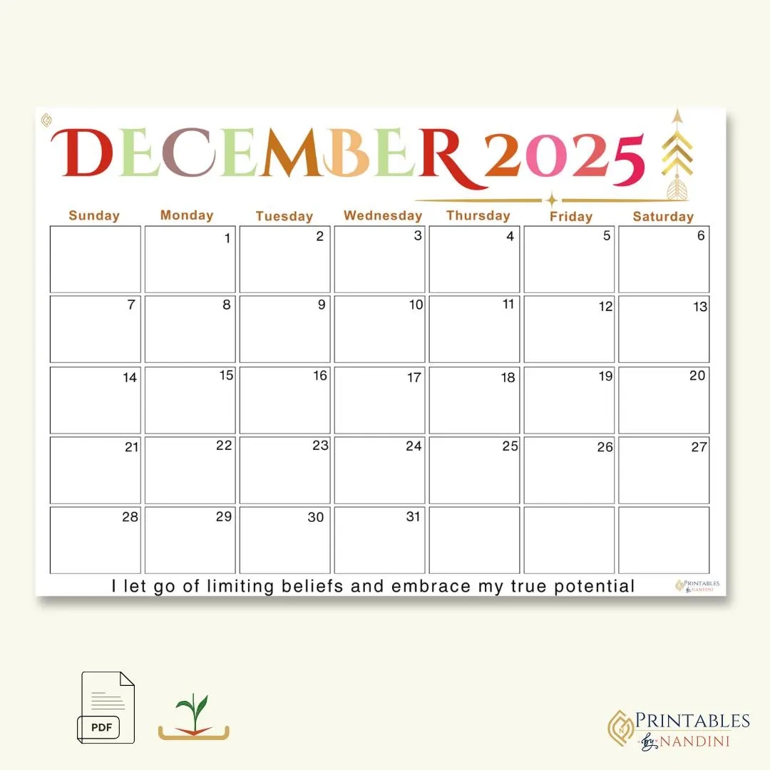 Calendar For December 2025 With Holidays
