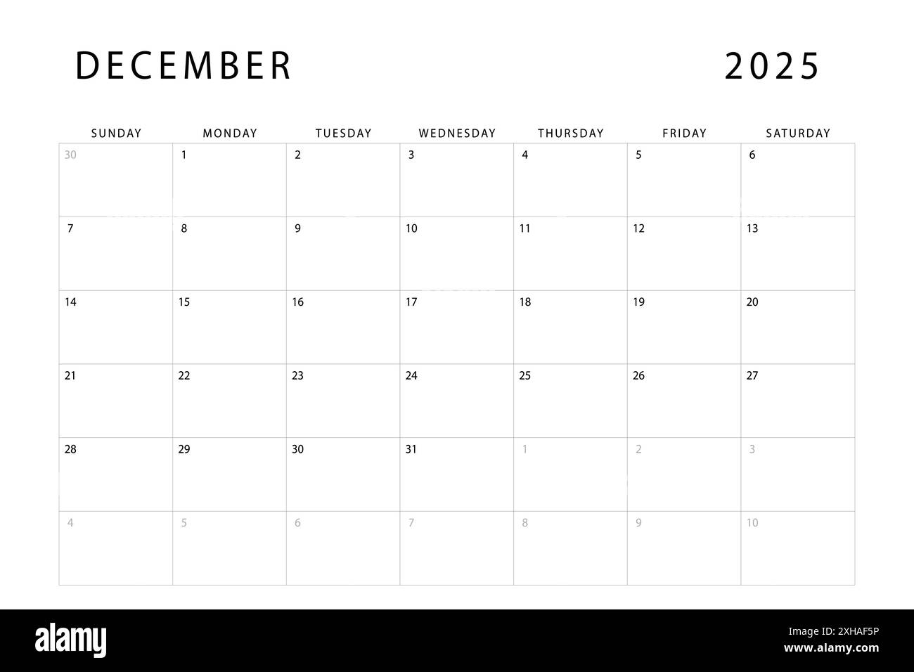 December 2025 Editable Calendar
