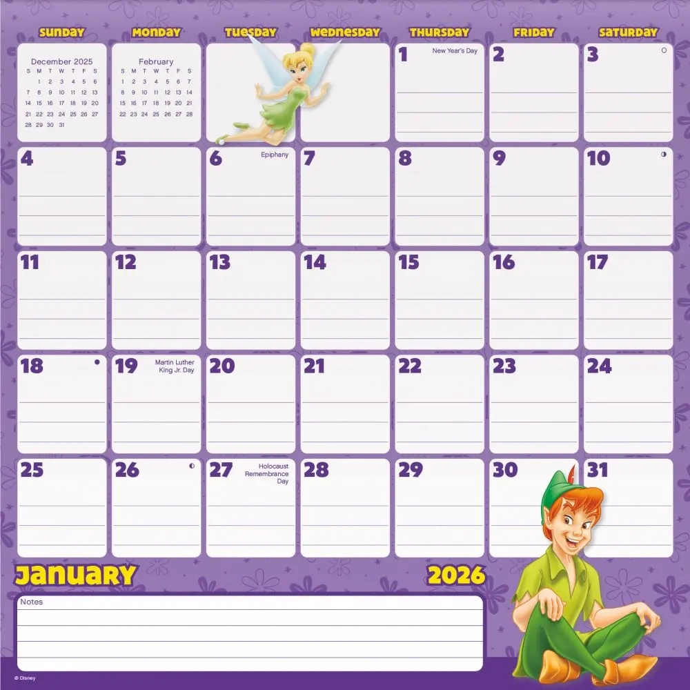 Printable Disney Calendar 2026