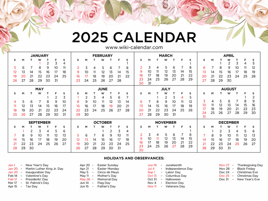 Download And Printable Calendars For 2025 Wiki Calendar