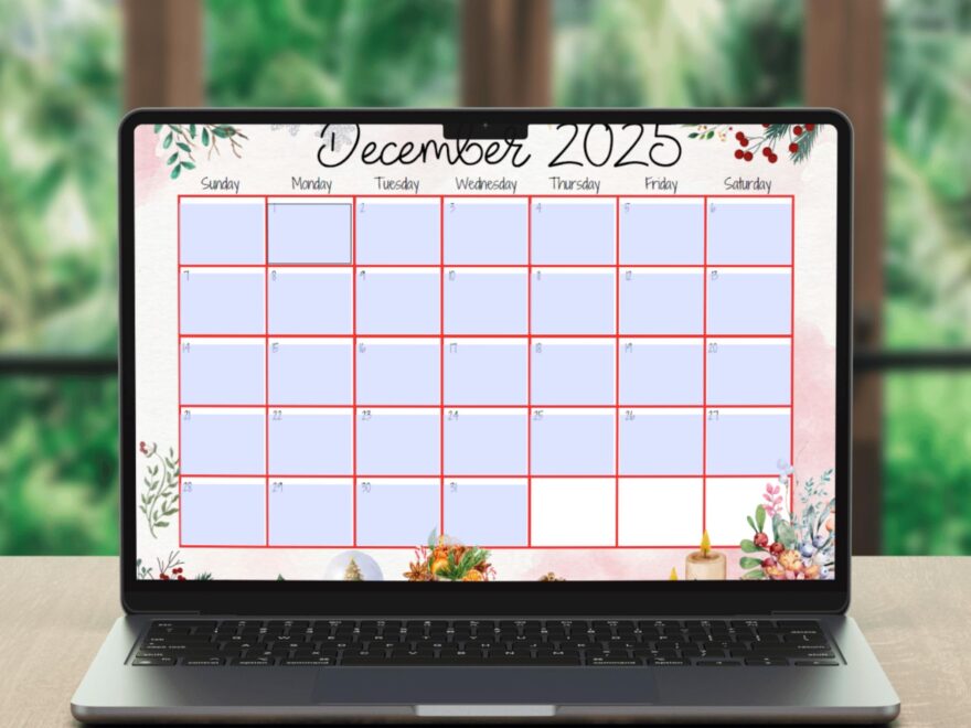 EDITABLE December 2025 Calendar Happy Christmas Happy New Year Printable Calendar Fillable Monthly Planner Kids Weekly Schedule PDF Etsy