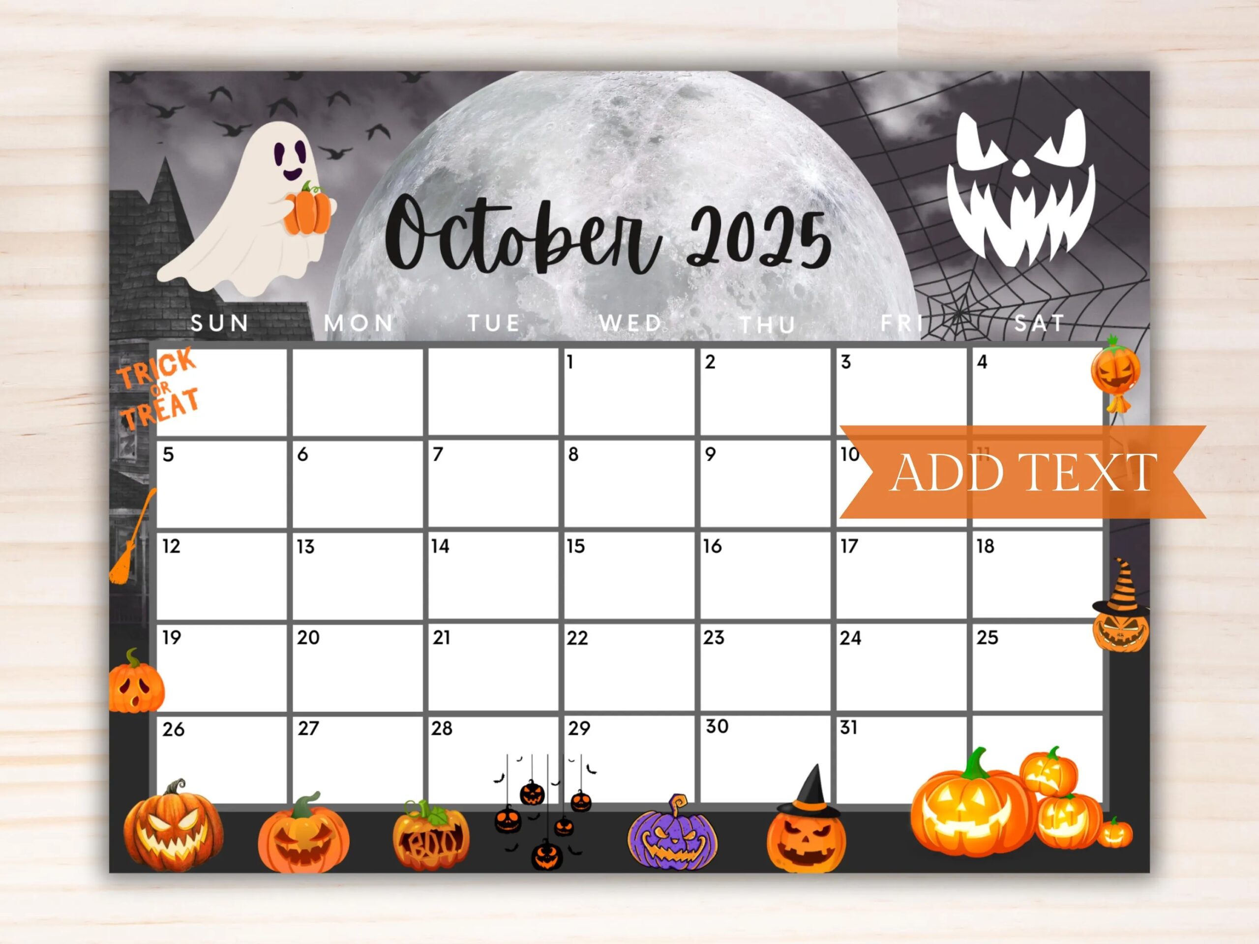 October 2025 Calendar Printable