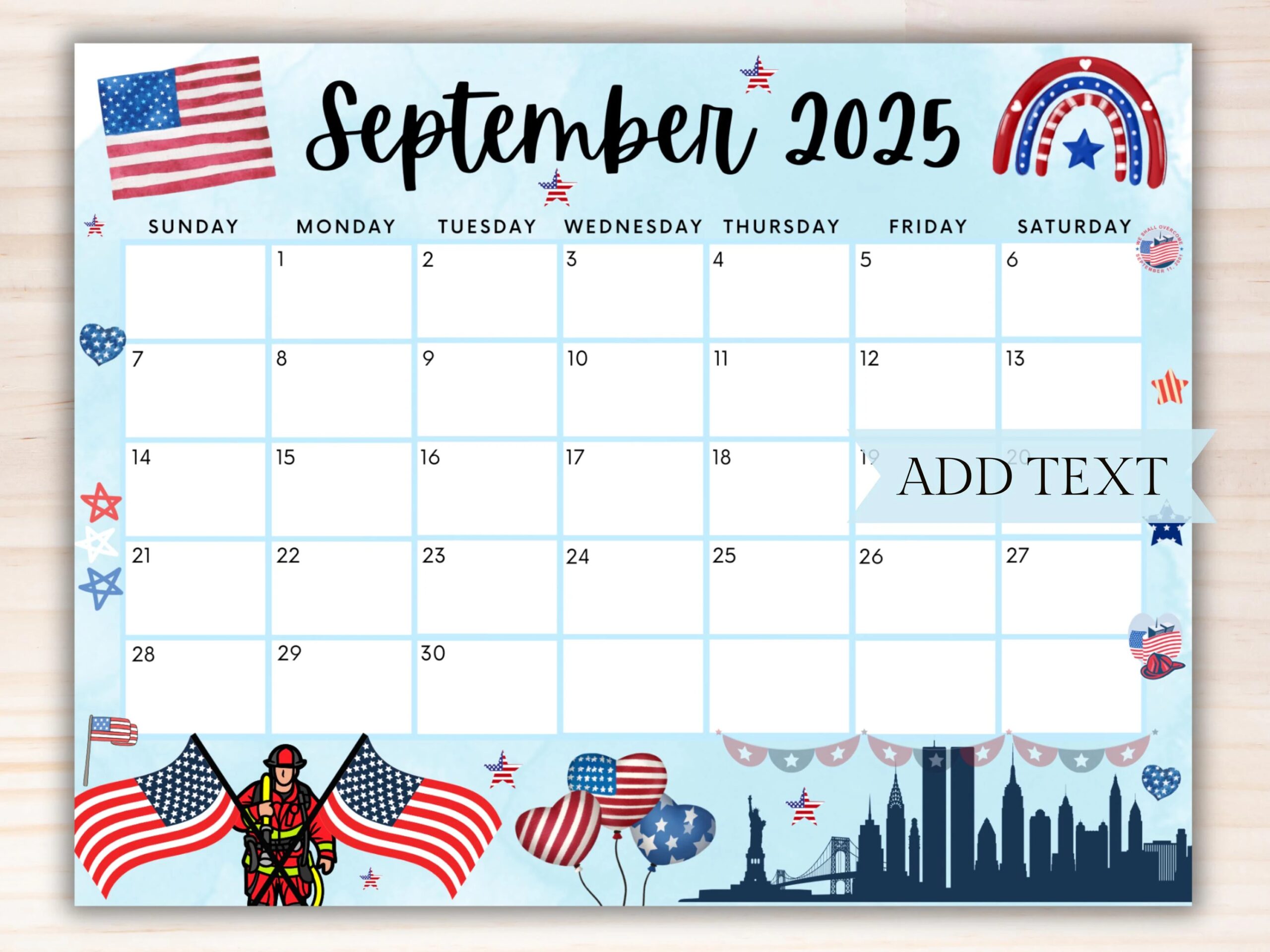 July To September Calendar 2025