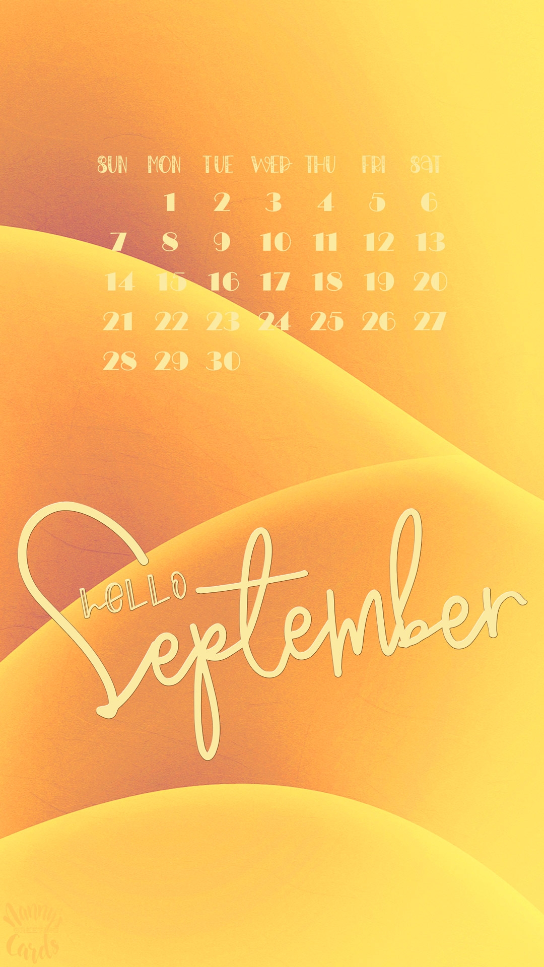 Elegant September 2025 Phone Wallpapers With Calendar