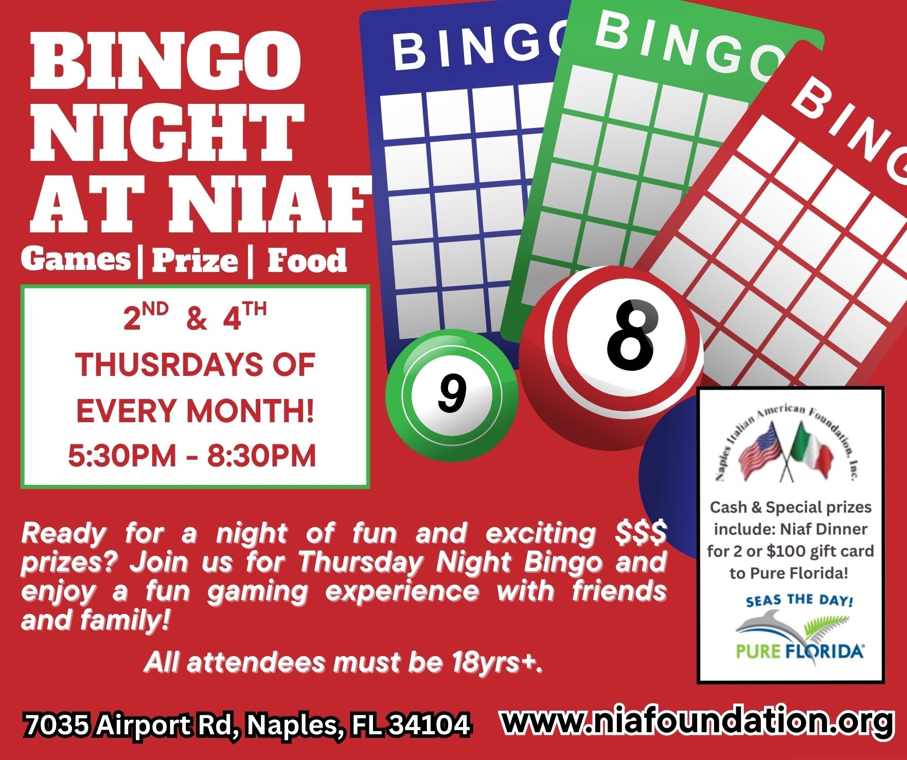 Social Calendar October 2025 Naples Fl