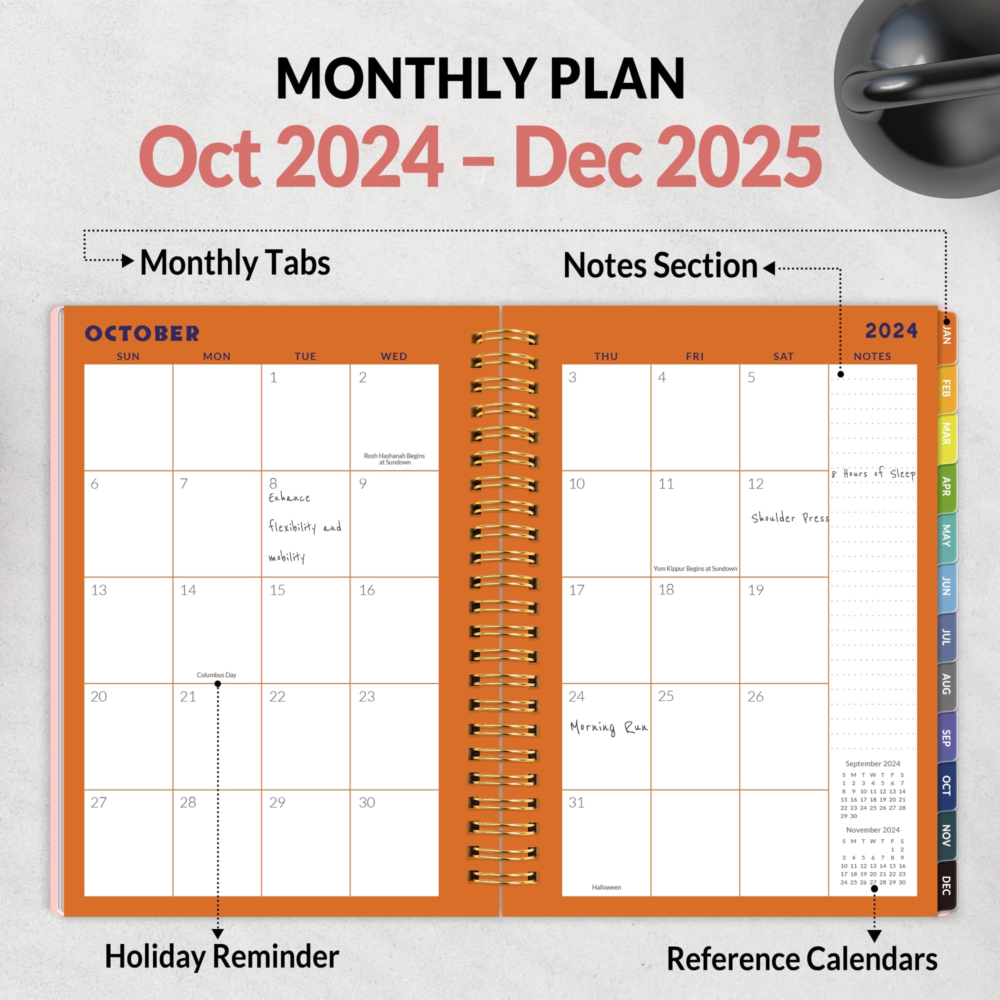 Fitness Journal 2025 Fitness Planner For Men Women From JAN 2025 DEC 2025 Workout Journal