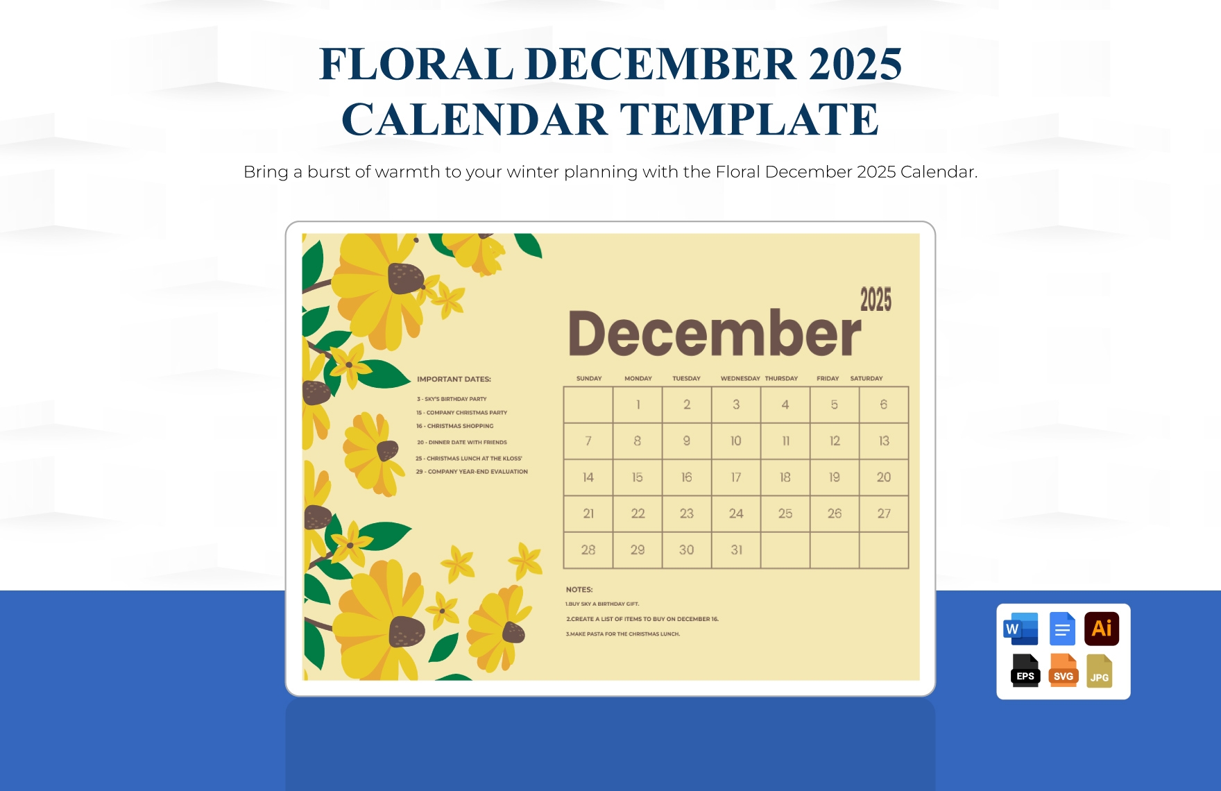 December 2025 Calendar Wallpaper Desktop