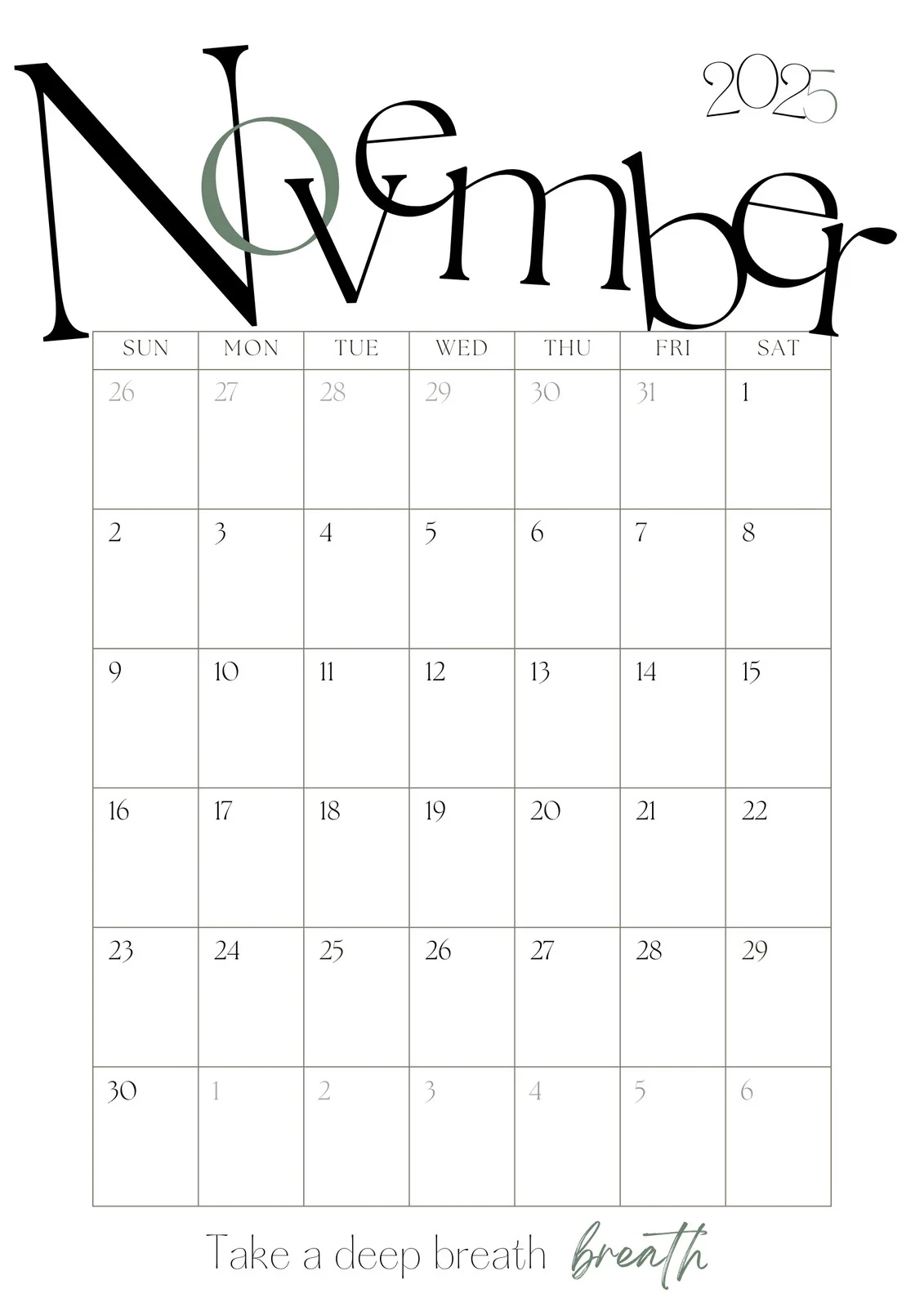 Free And Customizable November Templates