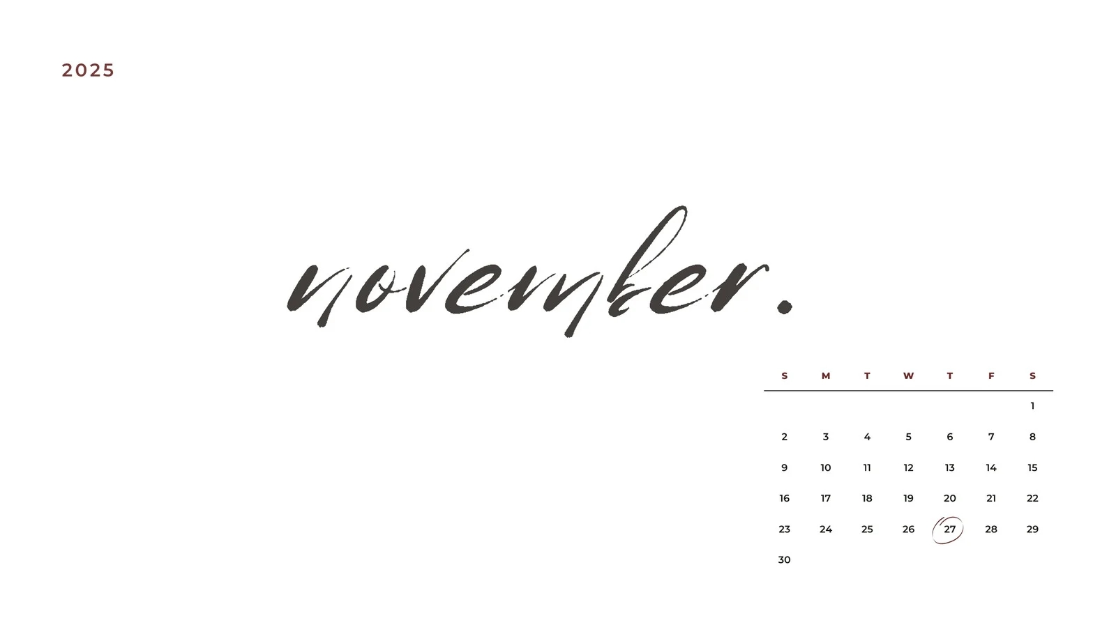 Free And Customizable November Templates
