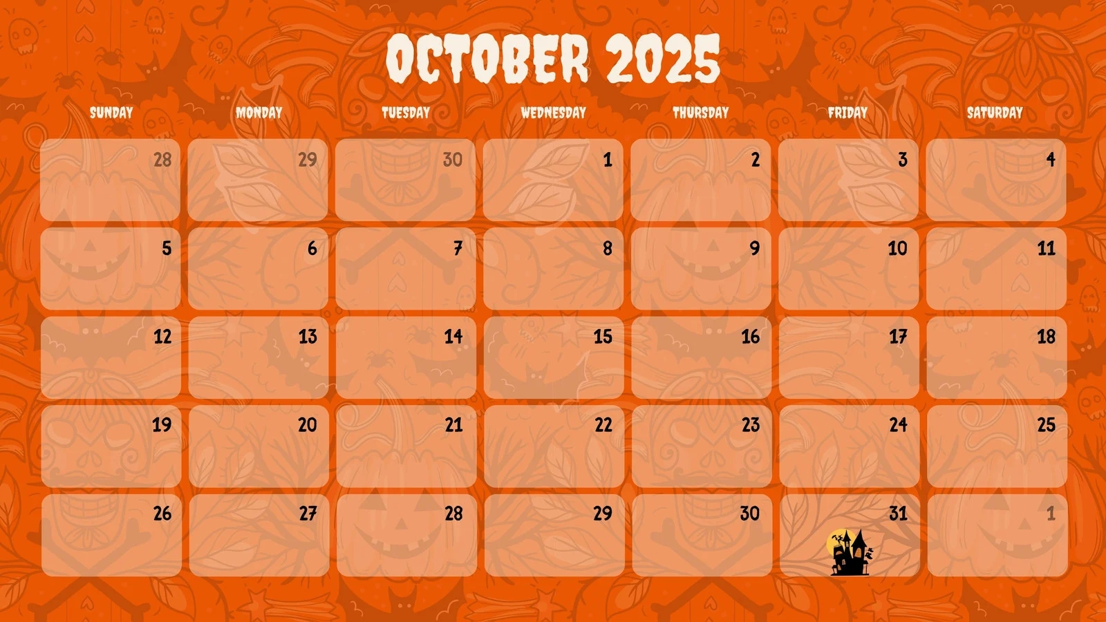 Free And Customizable October Templates