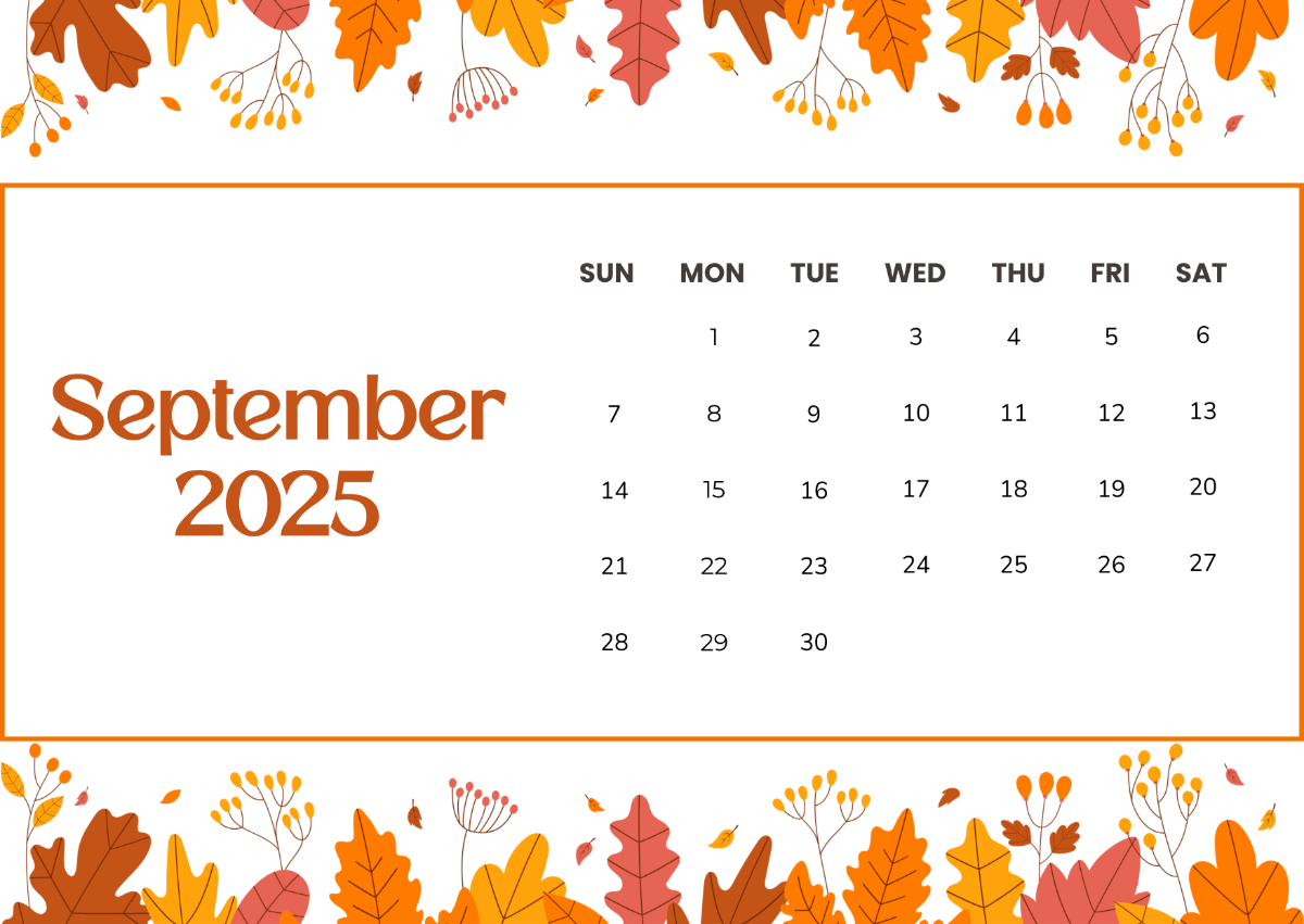 September 2025 And October 2025 Calendar