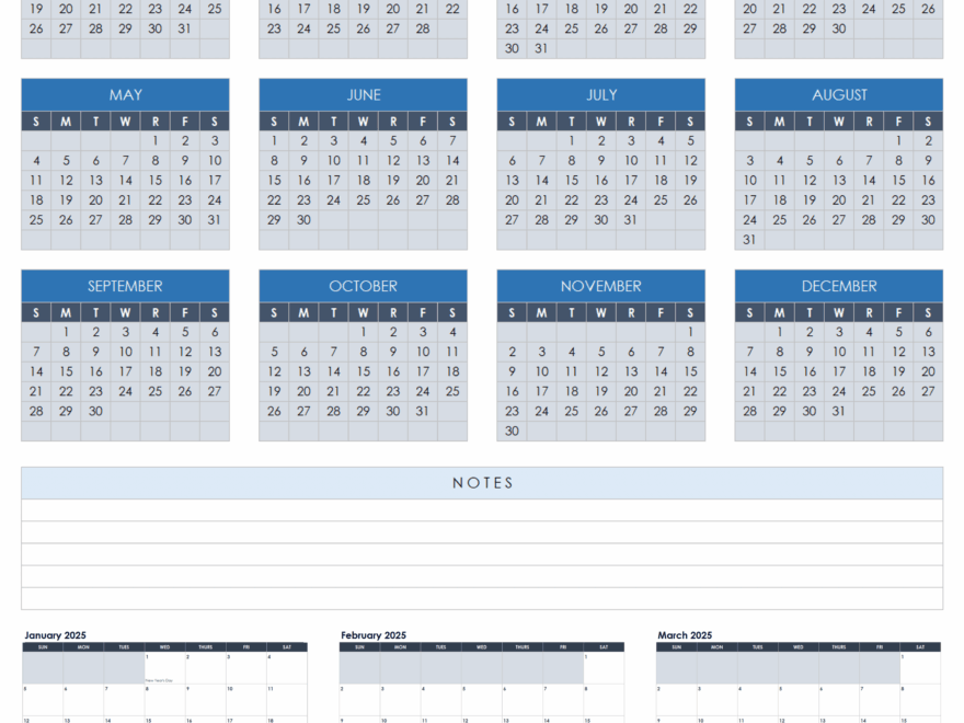 Free Blank Calendar Templates Smartsheet