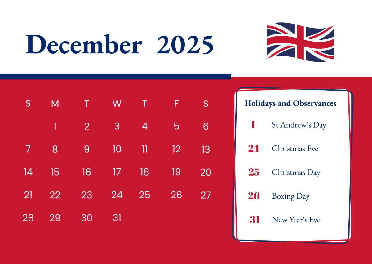 Free December 2025 Calendar Templates Editable And Printable