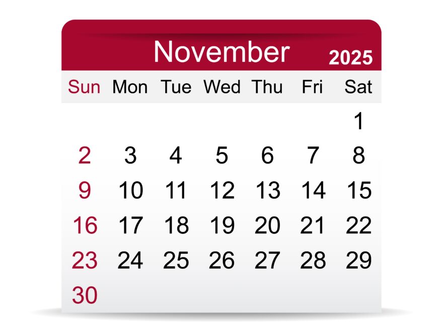 Free Download 2025 November Calendar