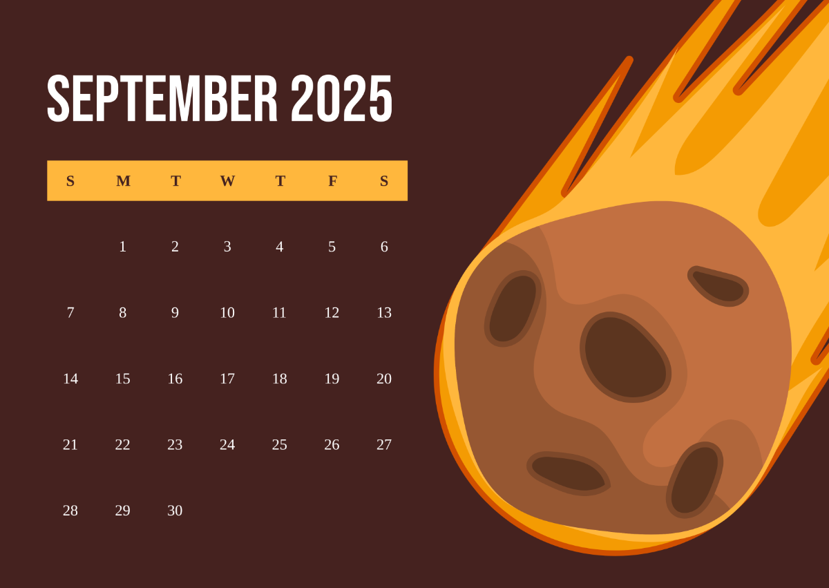 Free Editable Cartoon September 2025 Calendar Template To Edit Online
