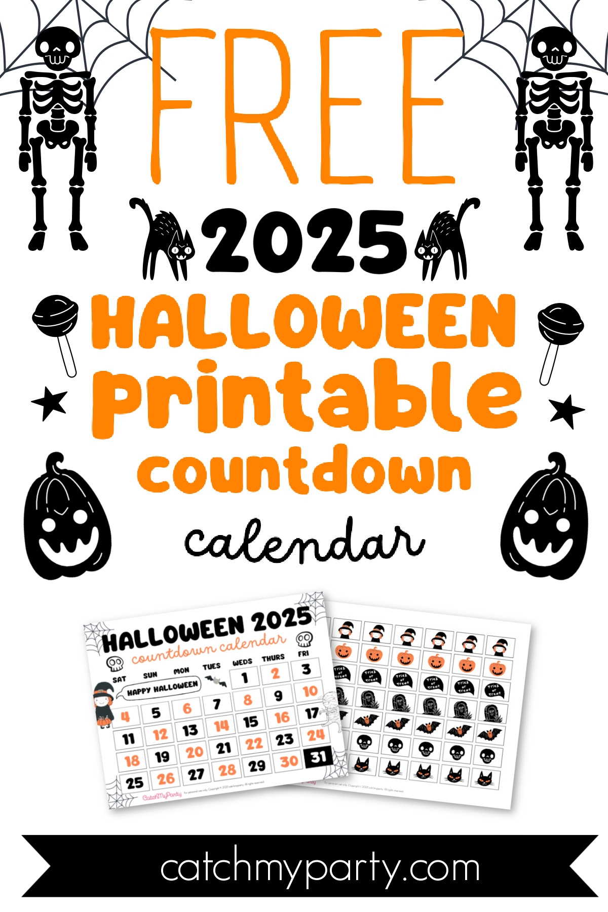 Free Printable October Calendar 2025