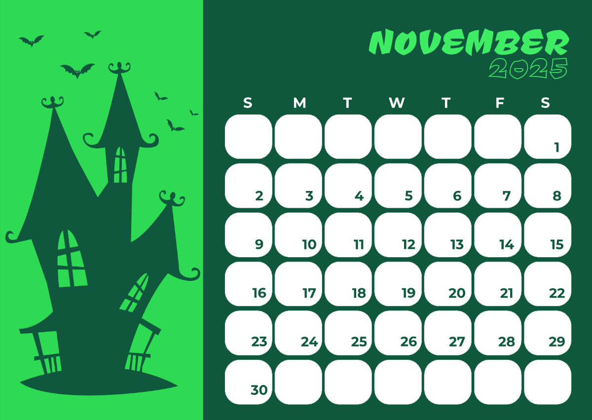 November Event Calendar 2025