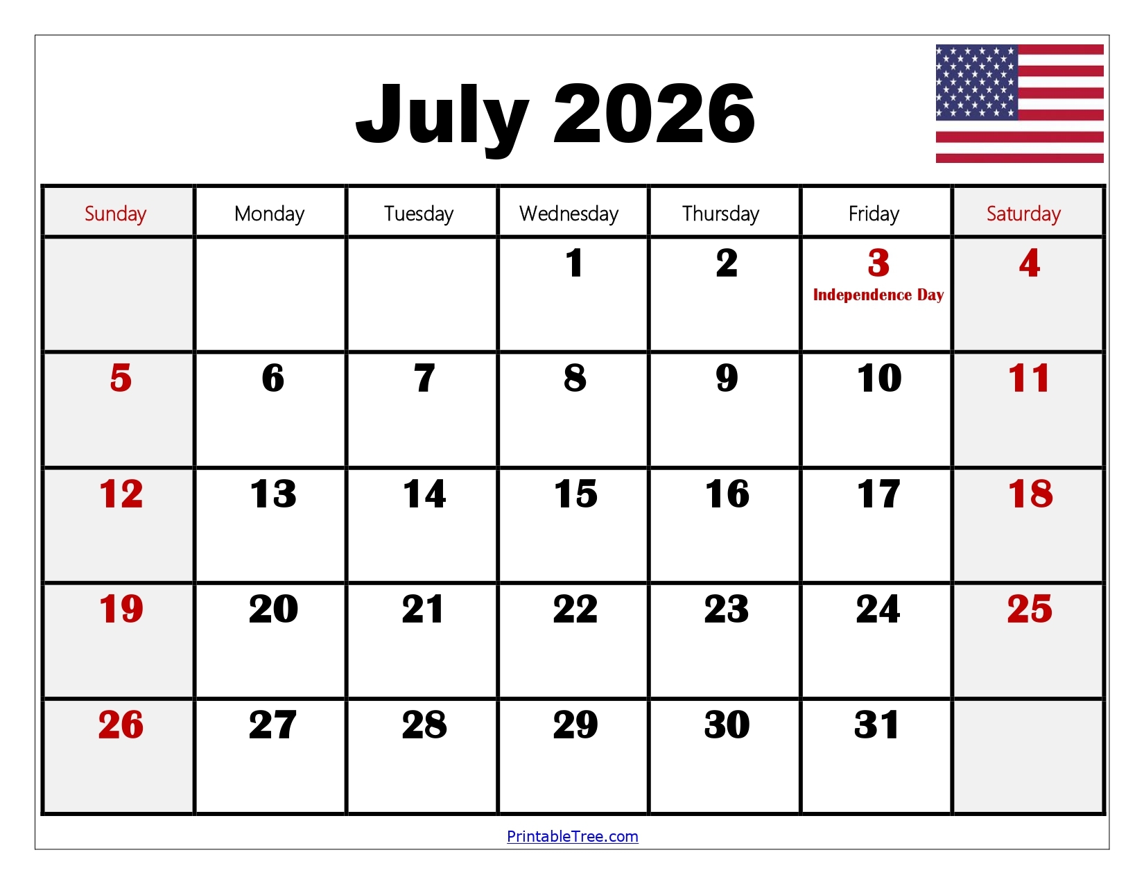 Printable Julian Day Calendar 2026