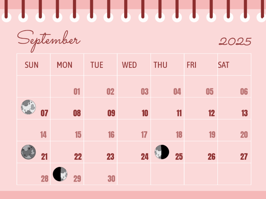Free Modern Doodle September 2025 Calendar Template To Edit Online