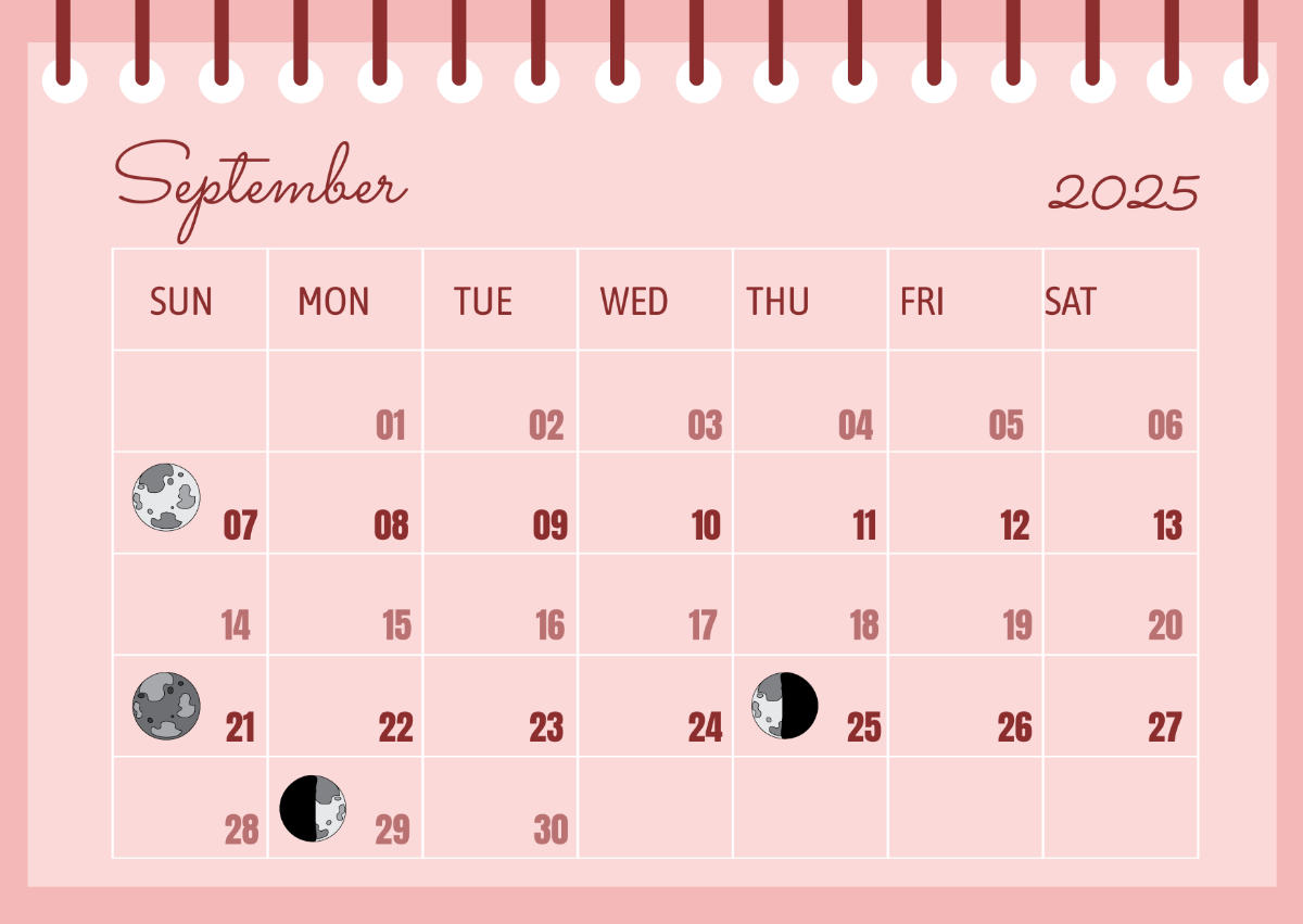 Free Modern Doodle September 2025 Calendar Template To Edit Online