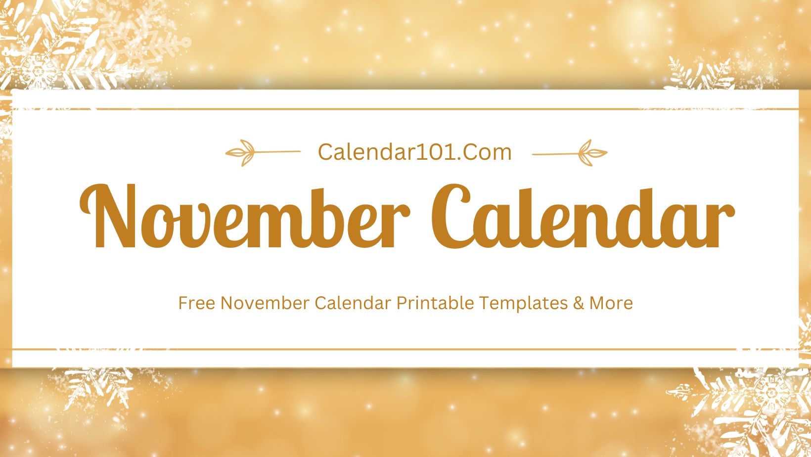 Free November 2025 Calendar Printable Templates With Holidays
