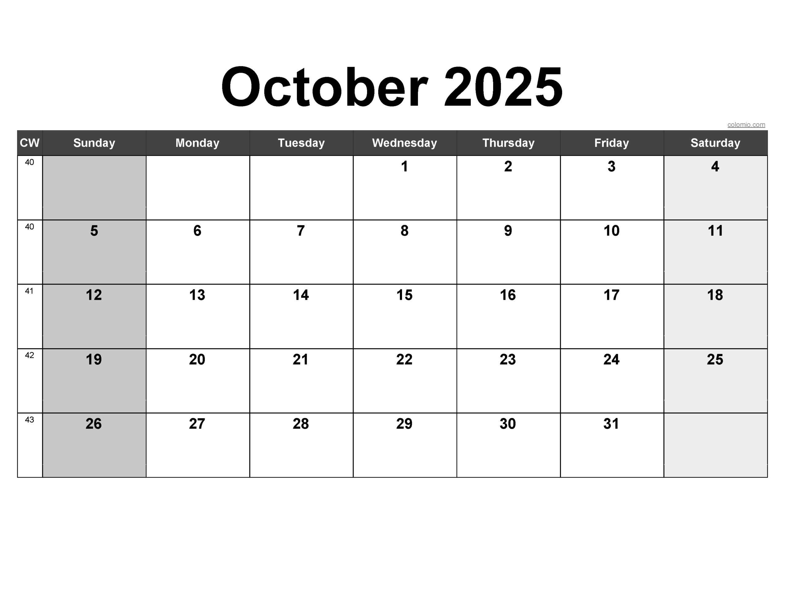 August September And October 2025 Calendar