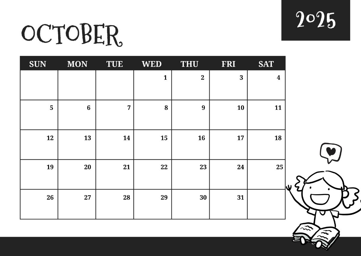 Free October 2025 Calendar Templates Editable And Printable