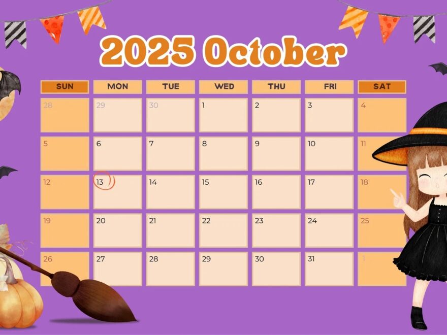 Free October 2025 Calendar Templates To Customize Canva