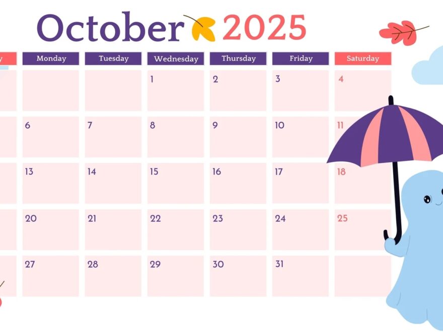 Free October 2025 Calendar Templates To Customize Canva
