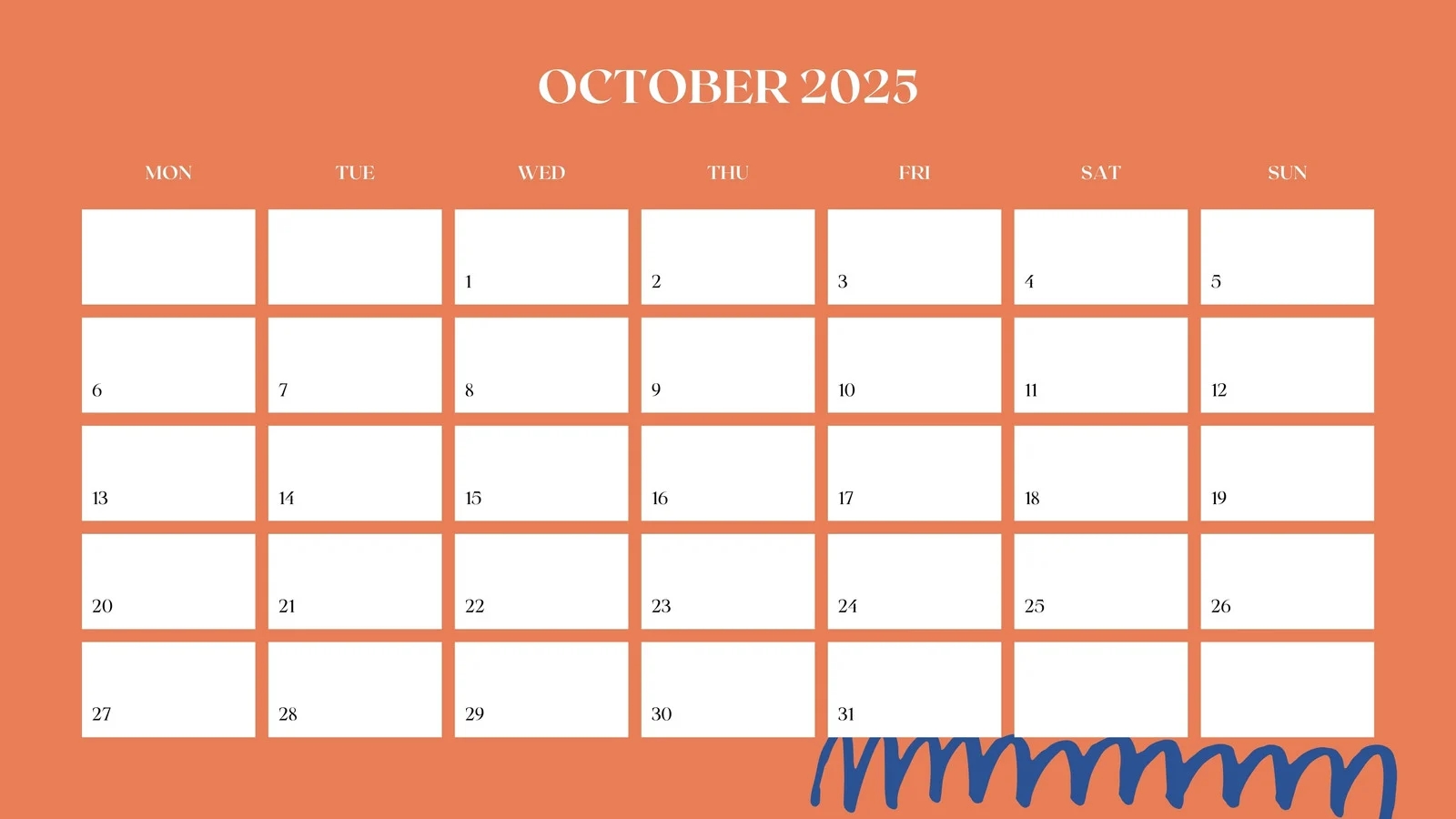 Free October 2025 Calendar Templates To Customize Canva