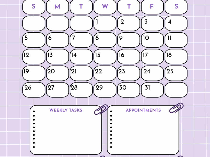 Free October 2025 Weekly Calendar Template To Edit Online