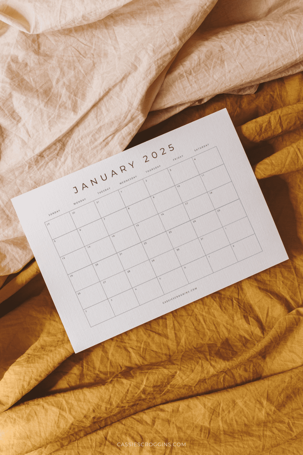 Free Printable 2025 Blank Calendar Templates All 12 Months 