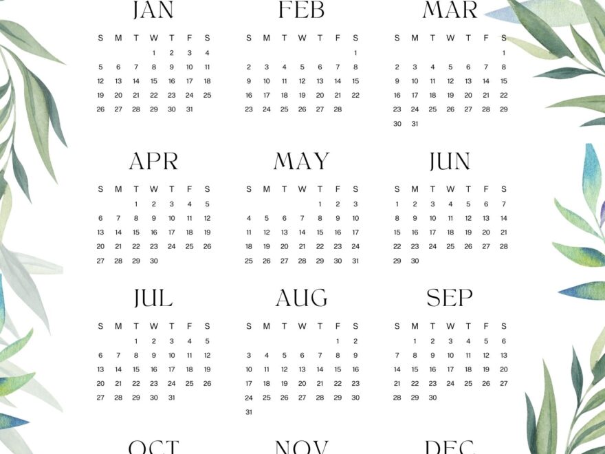 Free Printable 2025 Calendars Free Printable 2025 Calendars EntheosWeb