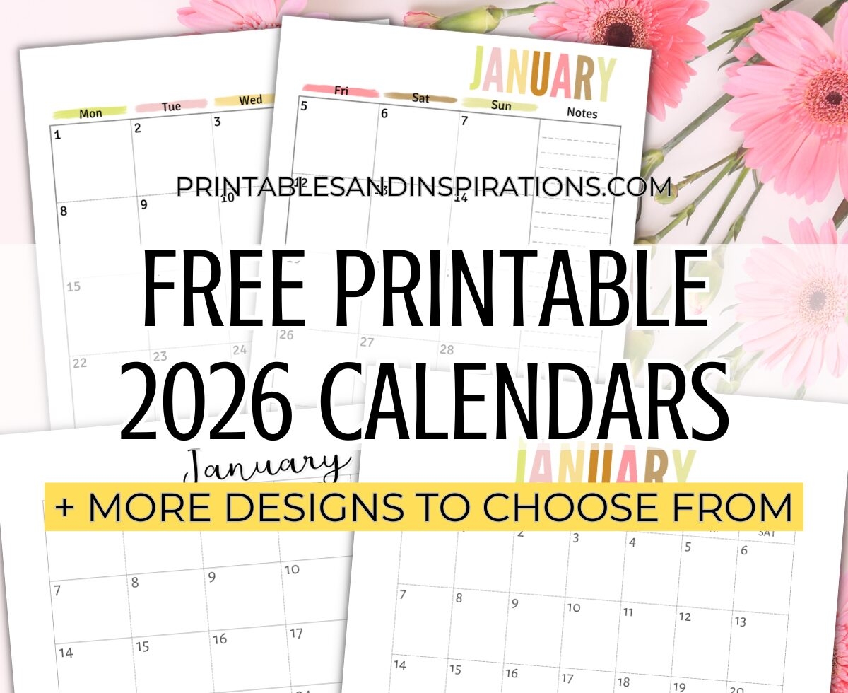 2026 Printable Calendar Calendar Labs