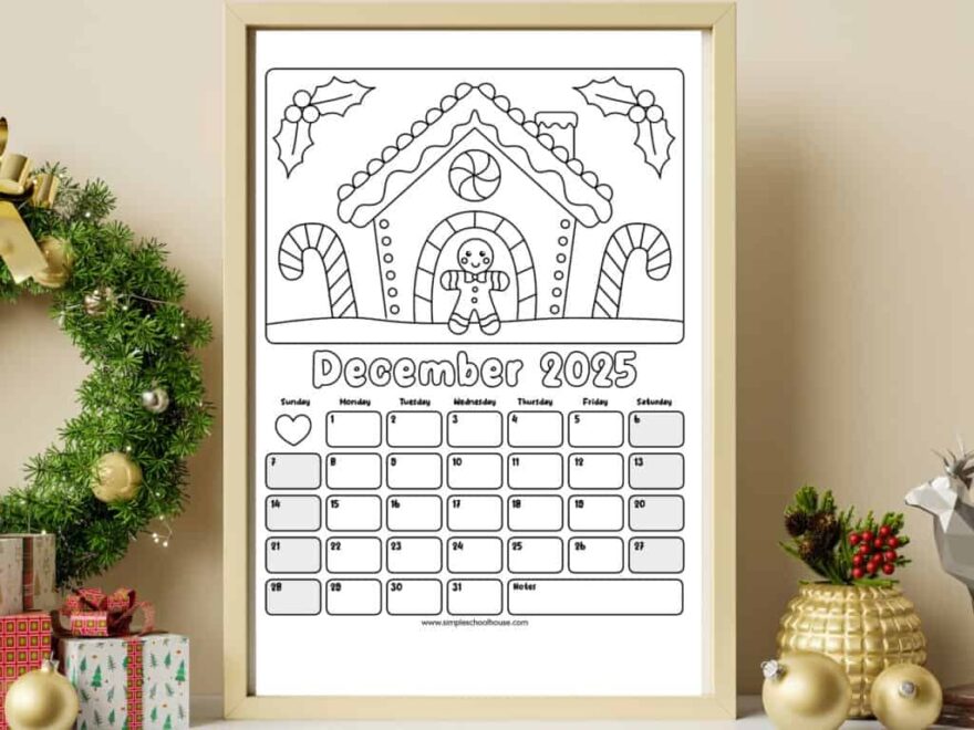 Free Printable Coloring Calendar For Kids In 2025 Mindfulmazing