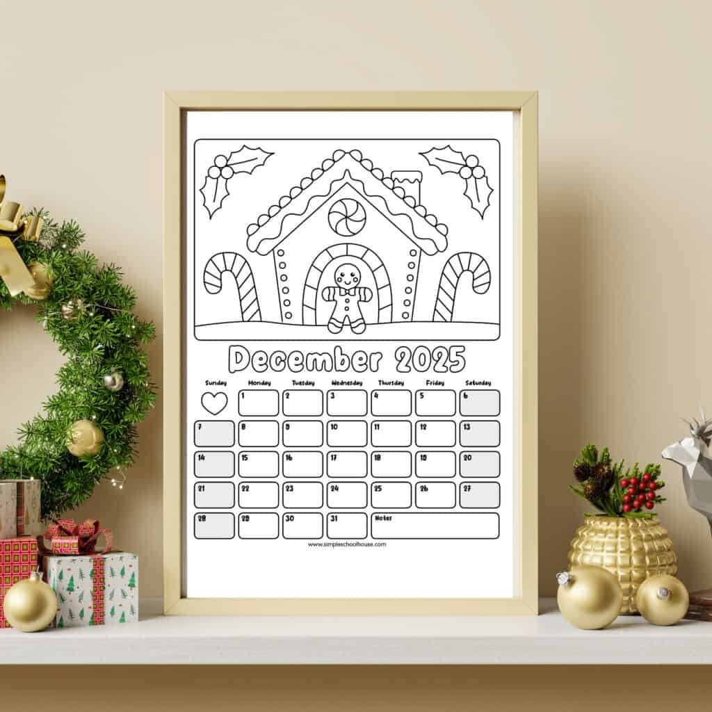 Free Printable Coloring Calendar For Kids In 2025 Mindfulmazing